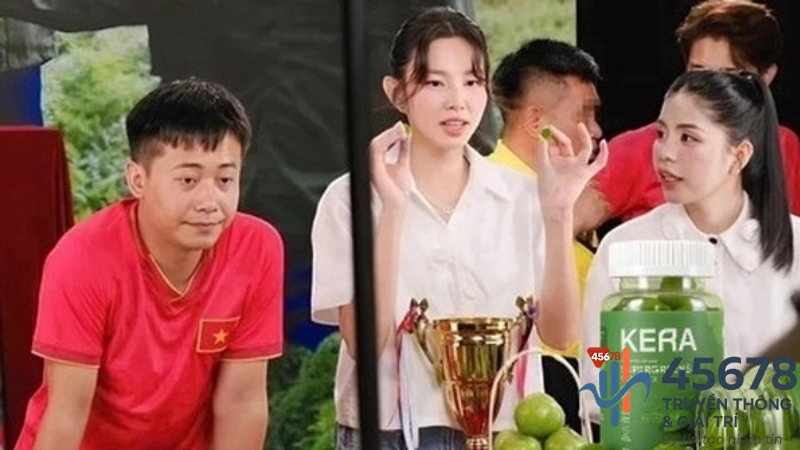 Trong các buổi livestream và nội dung quảng cáo Nguyễn Thúc Thùy Tiên, Quang Linh Vlogs, Hằng “du mục”