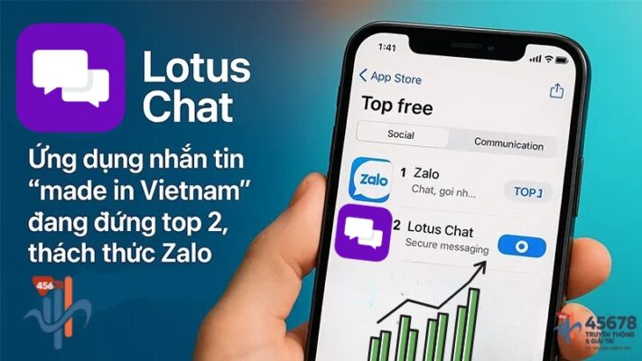Lotus Chat Ứng dụng nhắn tin “made in Vietnam” đang đứng top 2