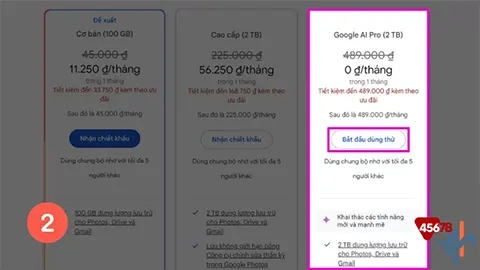 Chọn gói dịch vụ