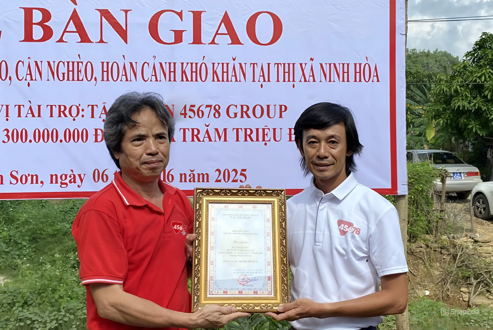 Tập đoàn 45678 Group trao tặng 5 căn nhà tình thương cho các hộ khó khăn tại Khánh Hòa